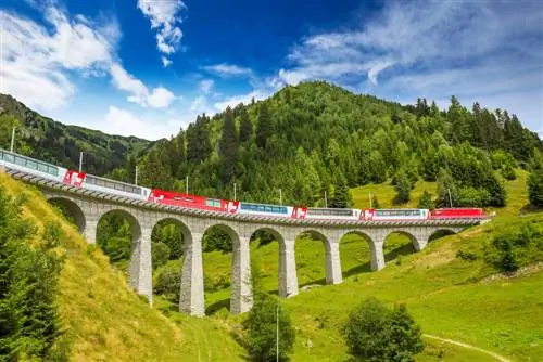 Европейский поезд Interrail в Швейцарии Европейский поезд Interrail в Швейцарии