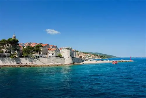 Коркула один из замечательных городов Хорватии