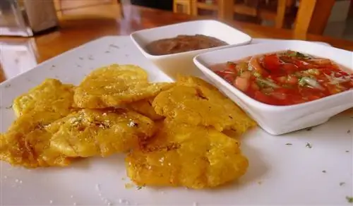 Патаконес, одно из типичных блюд Панамы.