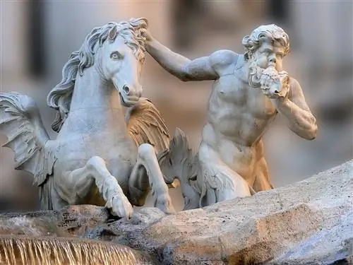 Деталь фонтана Треви