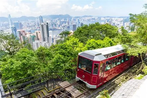 Трамвай Victoria Peak в Гонконге
