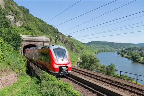 Путешествие на поезде по Европе, Железнодорожная линия в Германии