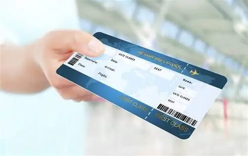Билет на самолет первого класса