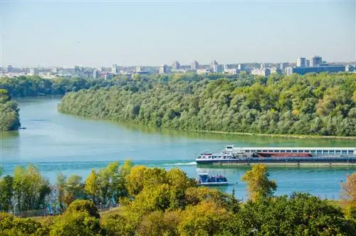 Река Дунай в Белграде Река Дунай в Белграде