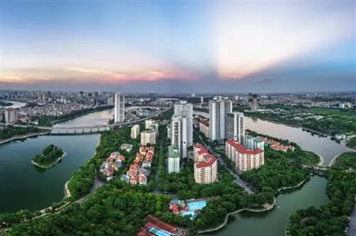 Вид на Ханой во Вьетнаме