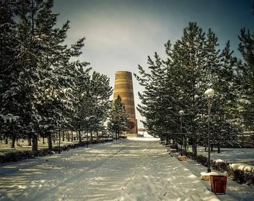 Доступ к башне Бурана зимой