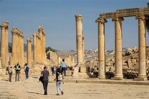 Посещение руин Джераша в Иордании