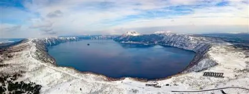 Вид на озеро Масюко зимой