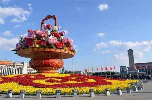Вид на площадь Тяньаньмэнь