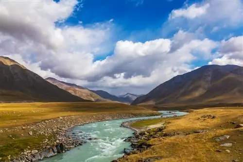 Река Буркан в Кыргызстане.