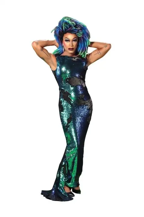 Южный-Драг-Неон-Бургундия