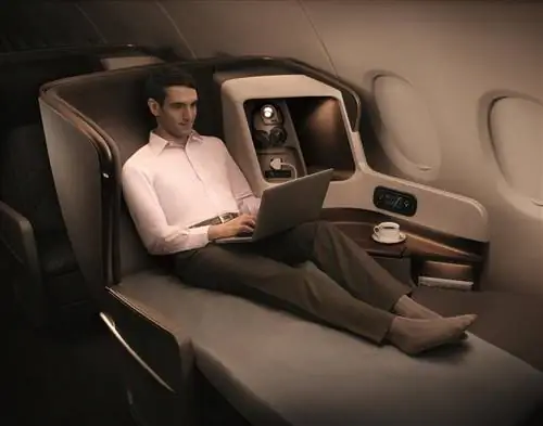 Сингапурские авиалинии B777 - бизнес-класс (6)