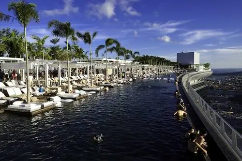 Бесконечный бассейн Marina Bay Sands