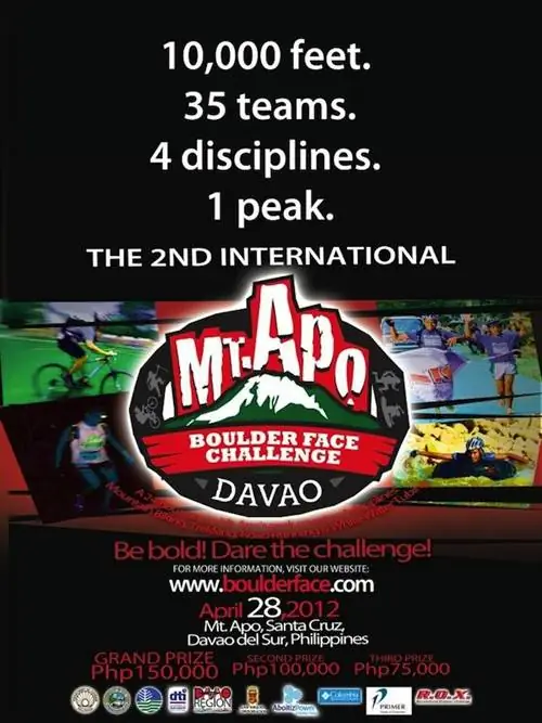 3-й Международный конкурс на гору Апо Боулдер Фейс