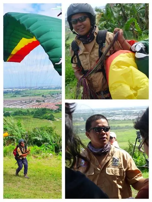 Готовимся к полету на параплане в Кармона-Кавите