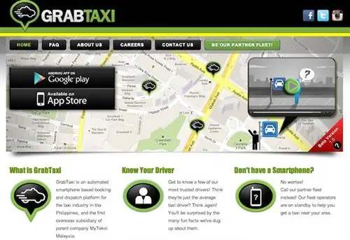GrabTaxi Вызов службы такси