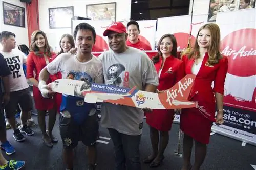 AirAsia стала официальным партнером филиппинского чемпиона по боксу и конгрессмена Мэнни Пакьяо