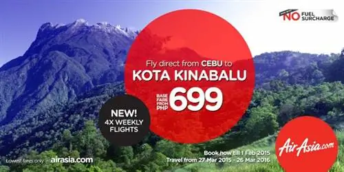 Авиабилеты Себу - Кота-Кинабалу