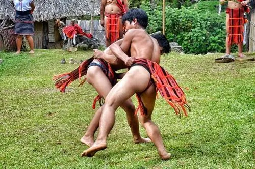 Этнические игры Ифугао в этнической деревне Банауэ и на курорте «Пайн Форест»