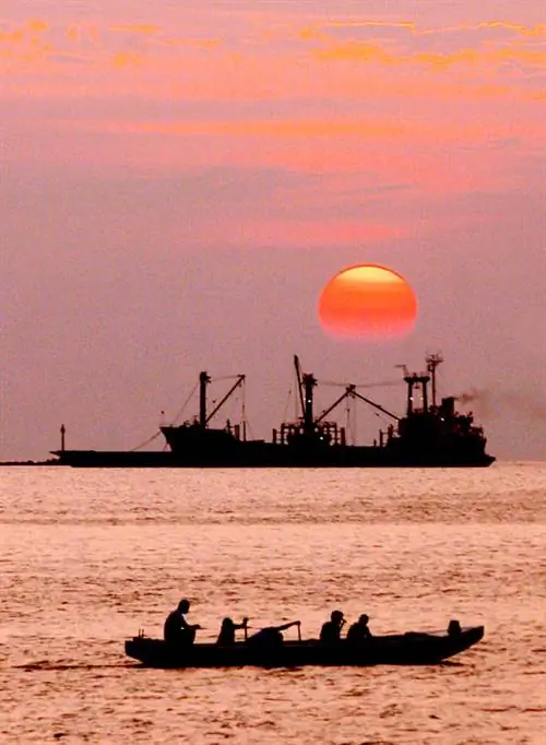 Манильский залив Закат