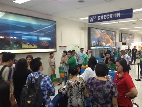 Стойка регистрации Zest Air в NAIA T4