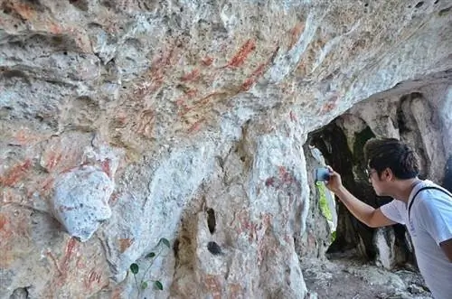 Доисторические граффити на острове Ламанок