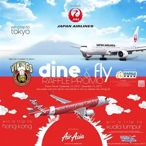 Выиграйте бесплатную поездку в Гонконг и Малайзию по акции AirAsia и Vikings’ Dine and Fly
