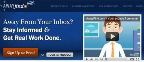 Приложение AwayFind для Android