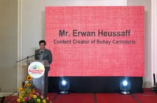 Эрван Хойссафф на презентации Buhay Carinderia