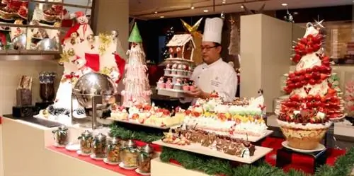 Праздничные торжества в кафе Lemon Garden, отель Shangri-La, Куала-Лумпур 1