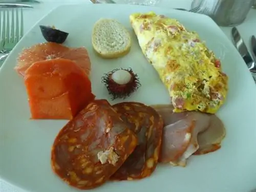 Разумная тарелка с продуктами для завтрака, но не единственная!