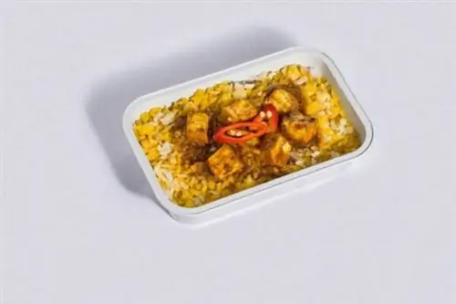 Тофу и рис бирьяни - попробуйте вкусы Азии, не выходя из кресла самолета.