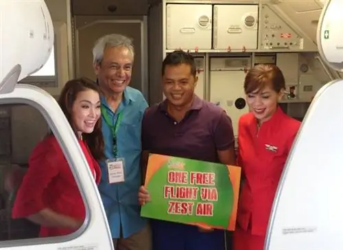Победитель одного бесплатного полета через Zest Air