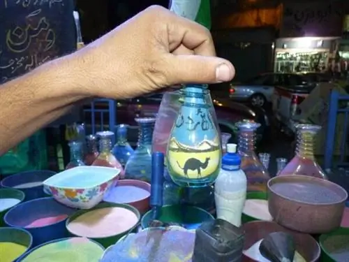 Искусство из песка в Иордании