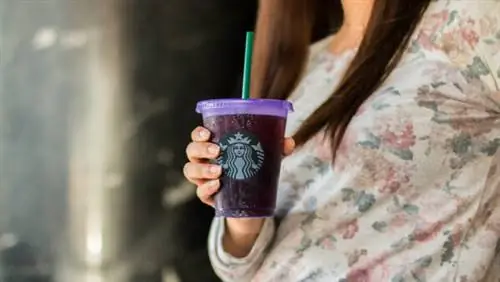 Многоразовая чашка Starbucks фиолетового цвета