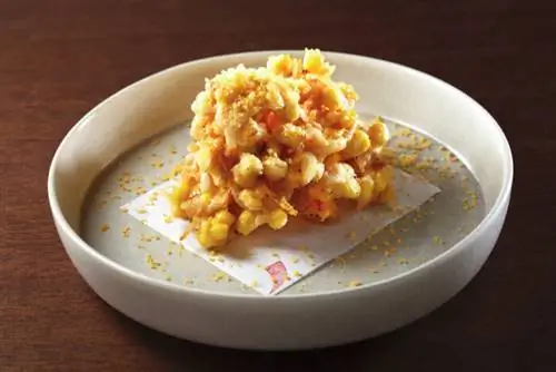 Креветки Сакура и кукурузная темпура