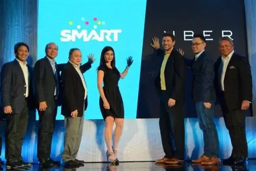 Руководители SMART и Uber с Энн Кертис