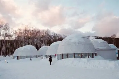 Закат в Ледяной деревне