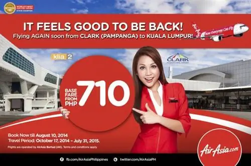 Рейсы AirAsia Clark - Куала-Лумпур