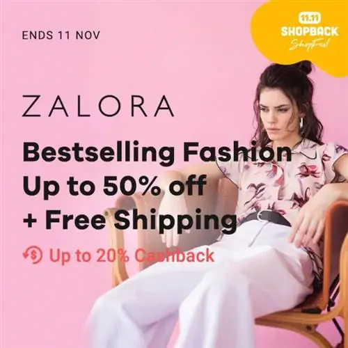 Получите кэшбэк до 20 процентов на Zalora - Shopback Shopfest