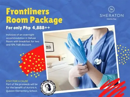 Пакет услуг «Frontliners Room» в отеле Sheraton Manila Bay