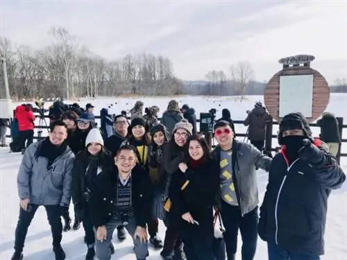 #TeamPhilippines в заповеднике журавлей на Хоккайдо