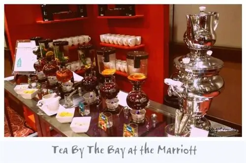 Чай у залива в отеле Marriott