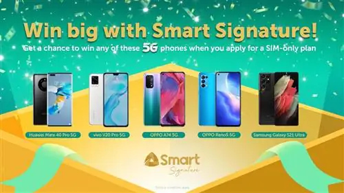 Получите шанс выиграть смартфоны 5G с планами Smart Signature