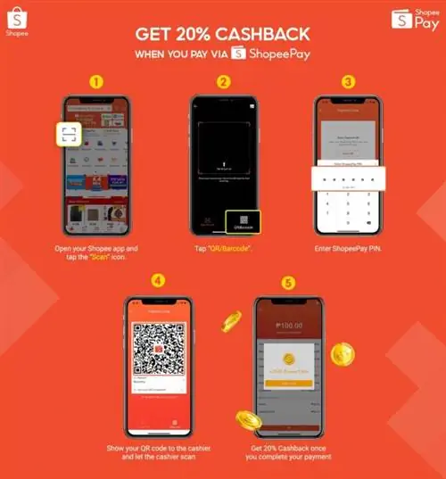 Получите кэшбэк с помощью Shopee Pay
