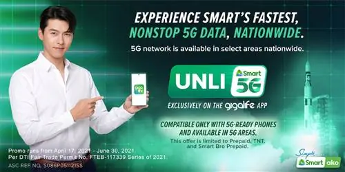 Smart расширяет доступность Unli 5G для всех объектов, покрытых 5G, по всей стране