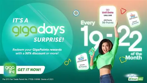 Smart позволяет вам пользоваться эксклюзивными скидками GigaPoints на GigaDays
