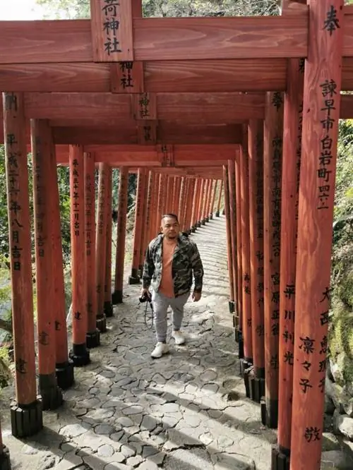 Красные ворота Тори из Окуноина