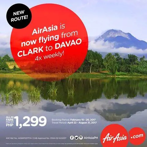 Рейсы AirAsia Кларк-Давао