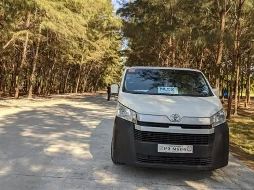 Дорога, обсаженная деревьями агохо, внутри эко-парка Агу